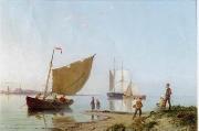 unknow artist Seascape, boats, ships and warships. 01 oil painting reproduction